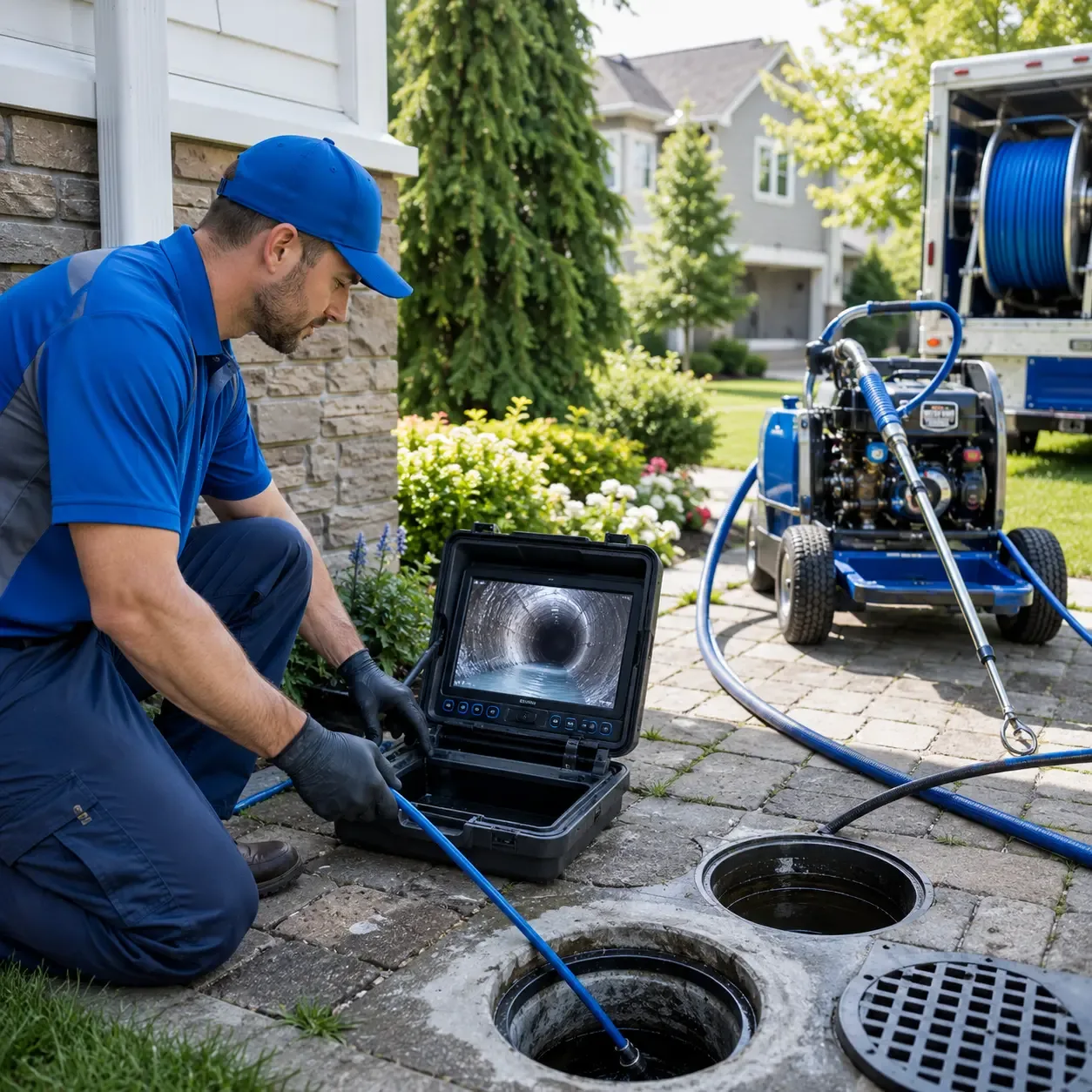 Outdoor drain cleaning professionals serving Teutopolis, IL